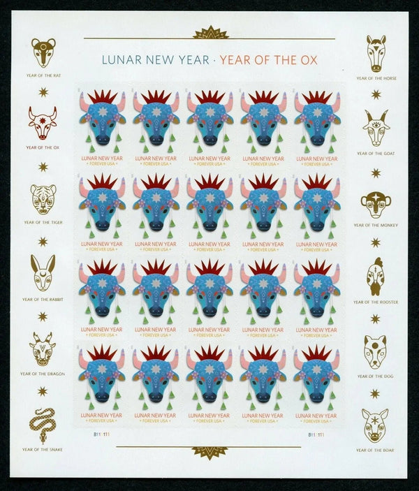 Year of the Ox Celebrates Lunar New Year Forever Postage Stamps USPS