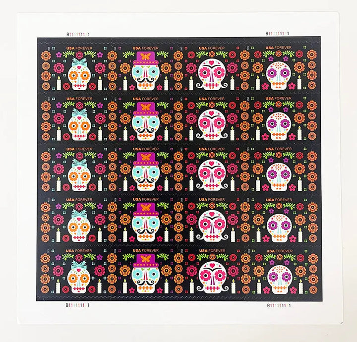Day of the Dead Forever Postage Stamps USPS