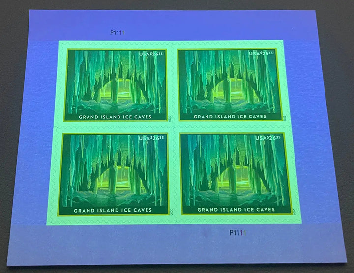 USPS Grand Island Ice Cave Express Priority Stamps USPS