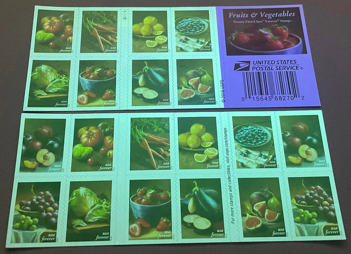Fruit of Vegetables Forever Postage Stamps Forever Stamps