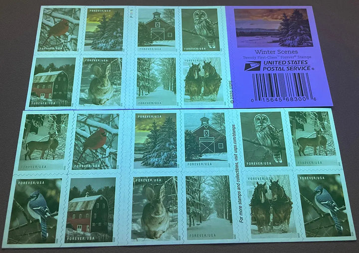 Winter Scenes Forever Postage Stamps USPS
