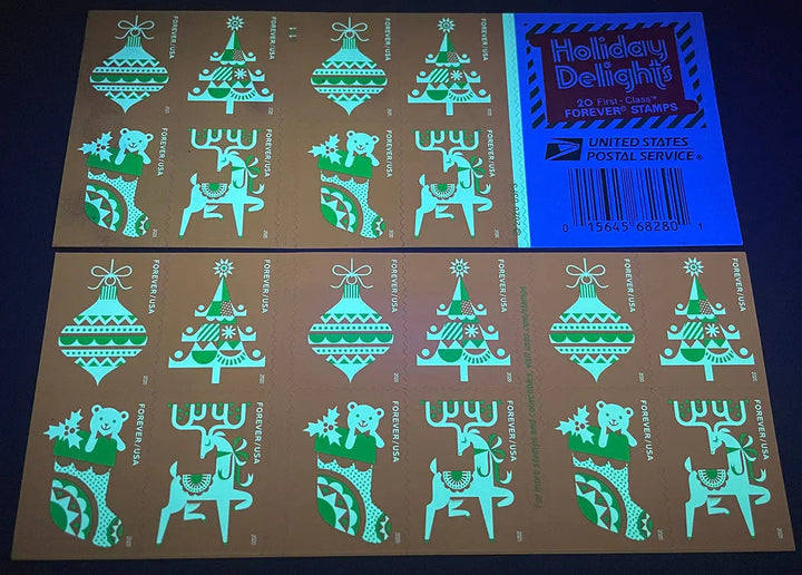 Holiday Delights Christmas Forever Postage Stamps USPS