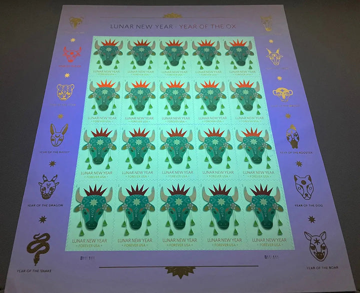 Year of the Ox Celebrates Lunar New Year Forever Postage Stamps USPS