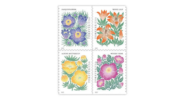Mountain Flora Forever Postage Stamps USPS