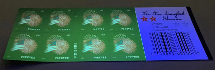 USPS Star-Spangled Banner Fireworks Forever Postage Stamps USPS