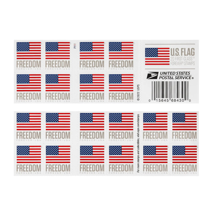 2023 US Flags / Freedom Booklets Rolls Forever First Class Postage Stamps USPS