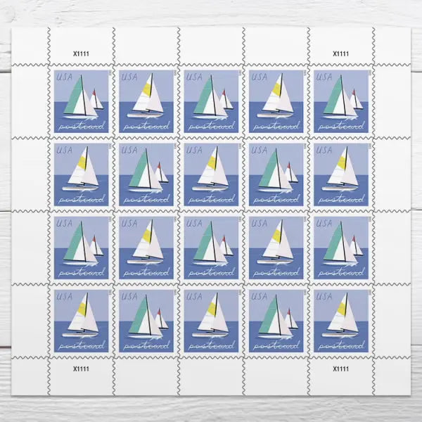 2023 Sailboats Forever Postcard Stamps USPS