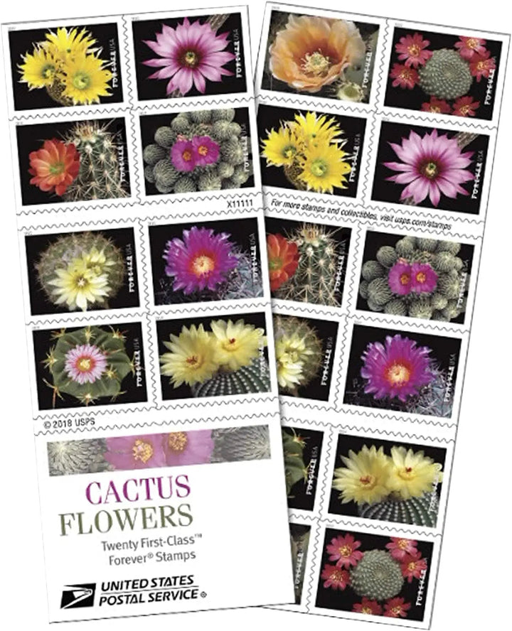 Cactus Flowers Forever Postage Stamps USPS