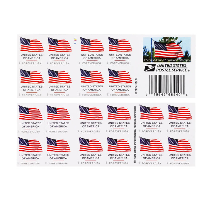 2025 US Flags Booklets / Rolls Forever First Class Postage Stamps USPS