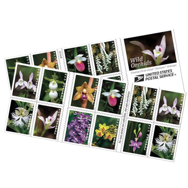 Wild Orchids Forever Postage Stamps USPS