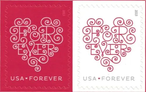 Red White Forever Postage Stamps USPS