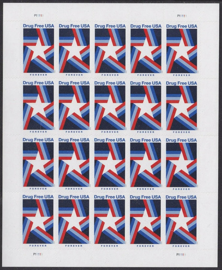 Drug Free Forever Postage Stamps USPS