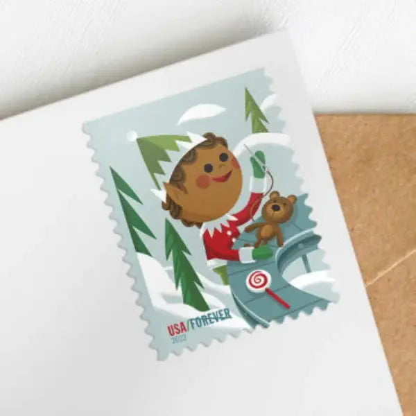 USPS Holiday Elves Forever Postage Stamps USPS