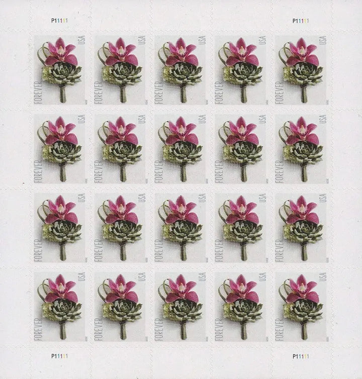 Contemporary Boutonniere Flower Forever Postage Stamps Forever Stamps