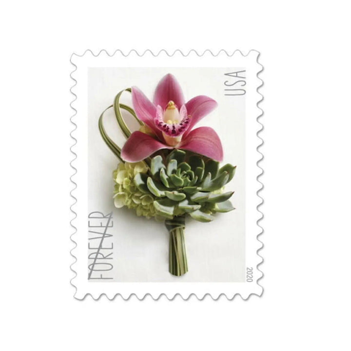 Contemporary Boutonniere Flower Forever Postage Stamps Forever Stamps