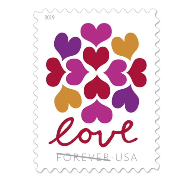 Love Hearts Blossom Forever Postage Stamps Forever Stamps