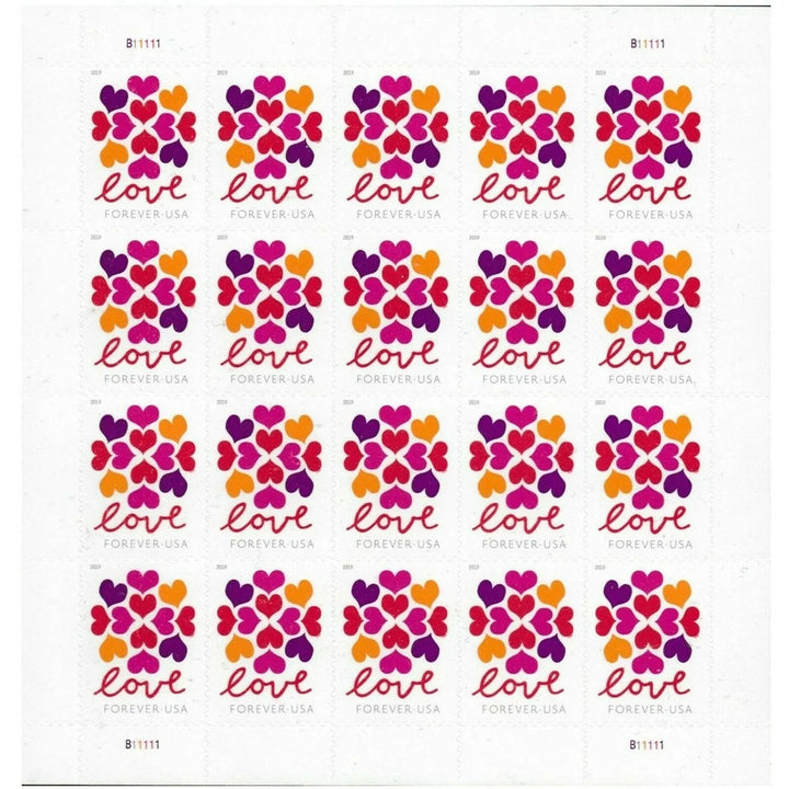 Love Hearts Blossom Forever Postage Stamps Forever Stamps