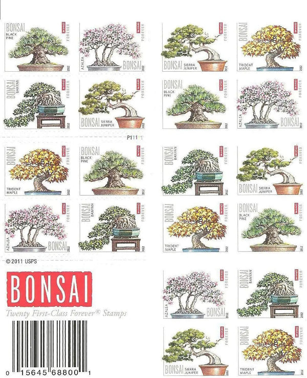 USPS Bonsai Tree Forever First Class Postage Stamps USPS