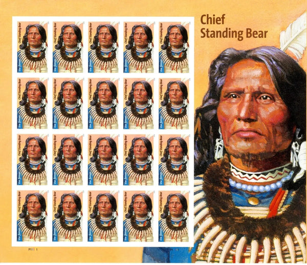 USPS Chief Standing Bear USPS Forever Postage Stamps USPS