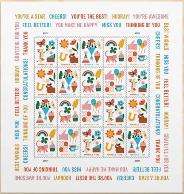 Thinking of You Forever Postage Stamps USPS