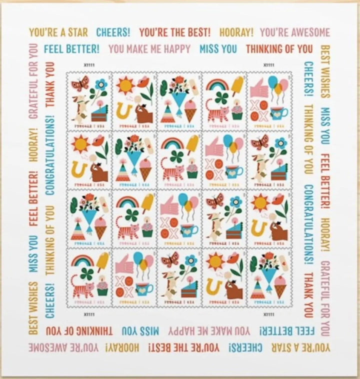 Thinking of You Forever Postage Stamps USPS