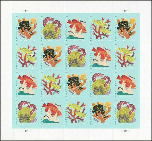 Coral Reefs Forever Postcard Stamps USPS