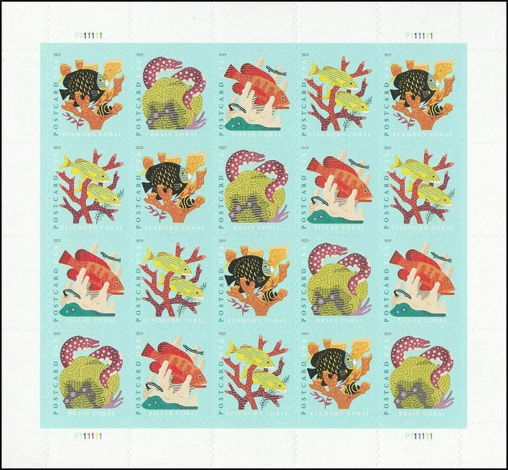 Coral Reefs Forever Postcard Stamps USPS