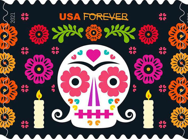Day of the Dead Forever Postage Stamps USPS
