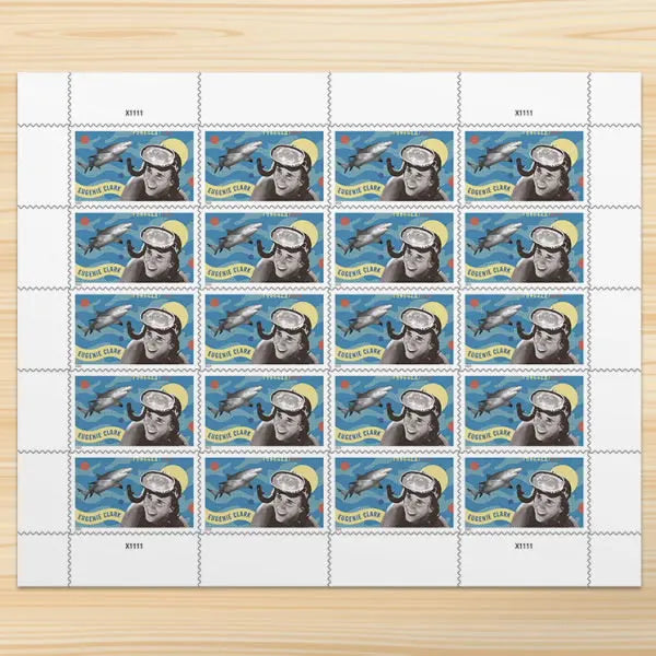 USPS Aquatic Scholar Eugenie Clark Forever First Class Postage Stamps USPS
