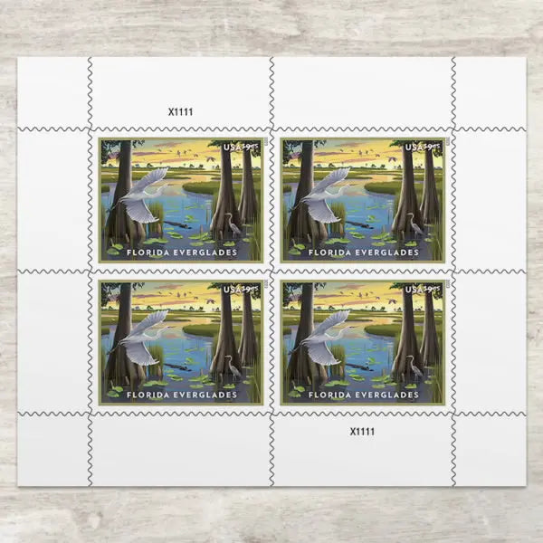 USPS 2023 Current Face Value Florida Everglades Priority Mail Postage Stamps USPS