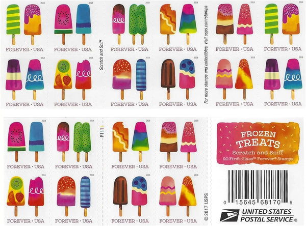 USPS Frozen Treats Forever First Class Postage Stamps USPS