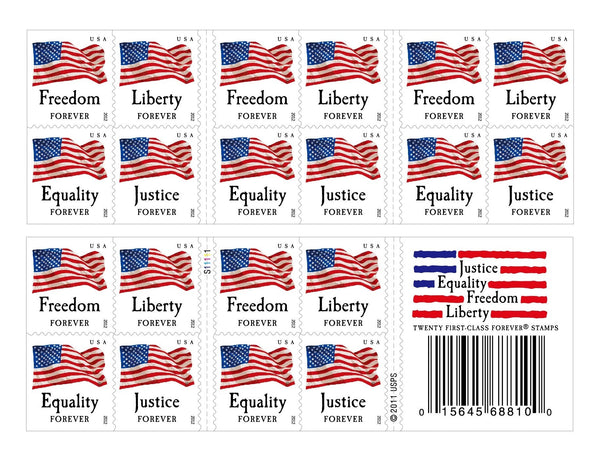 US Four Flags Forever First Class Postage Stamps USA Stamps Store LLC