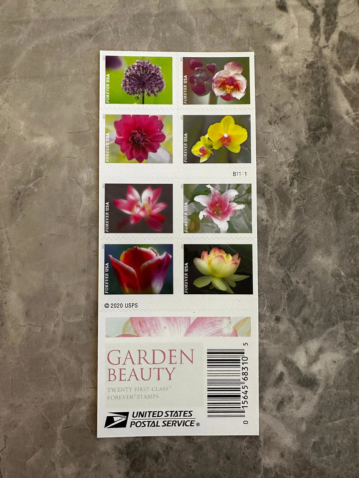 USPS Garden Beauty Forever First Class Postage Stamps USPS