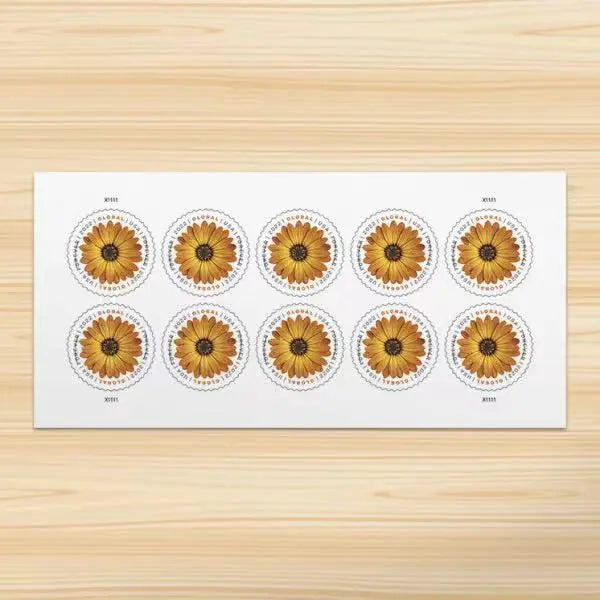 Global African Daisy International First Class Forever US Postage Stamps USPS