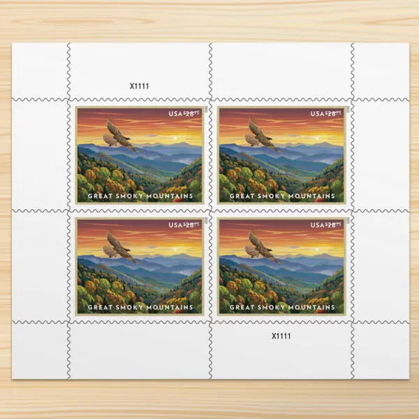 2023 Current Value Great Smoky Mountains Stamps Express Priority Stamps USPS