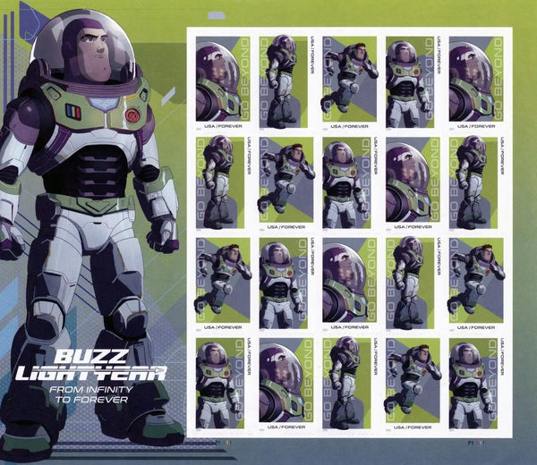 ‘Go Beyond’ Your Typical with Buzz Lightyear Forever First Class Postage Stamps USPS
