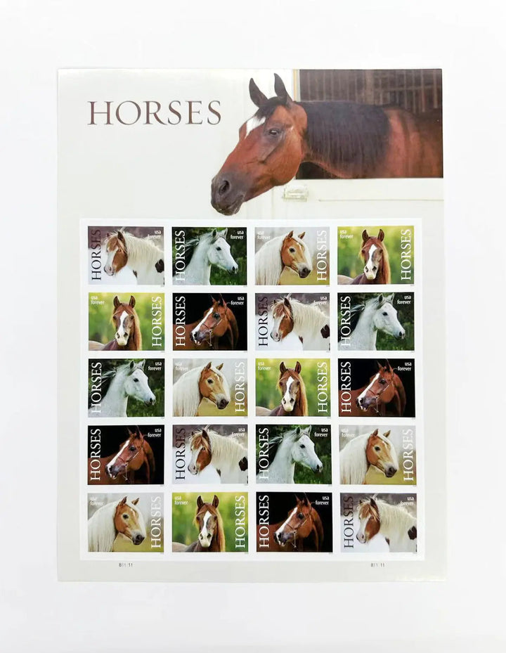 Horse Forever Postage Stamps USPS