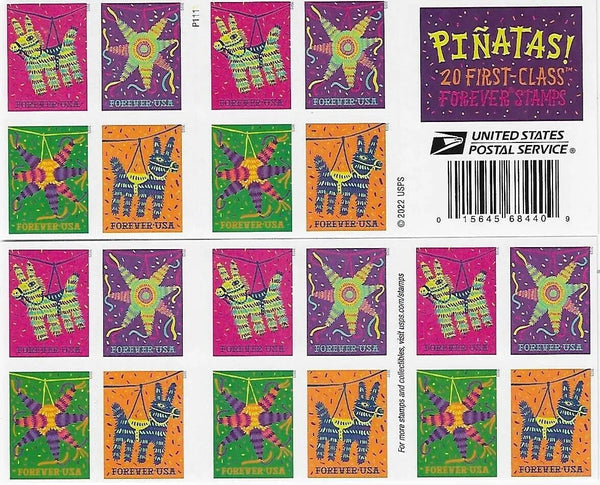 Pinatas Forever First Class Postage Stamps USPS