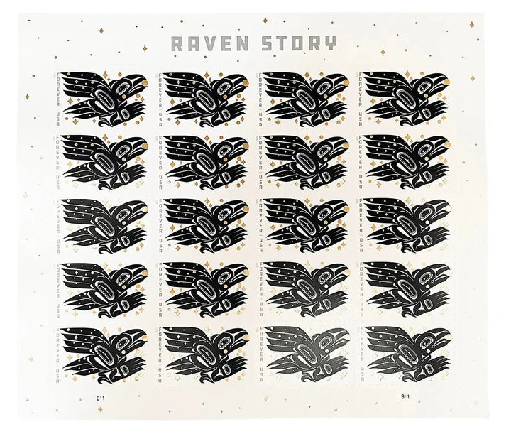 Raven Story Forever Postage Stamps USPS