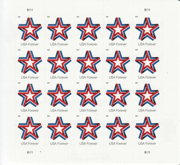 Star Ribbon Forever First Class Postage Stamps USPS