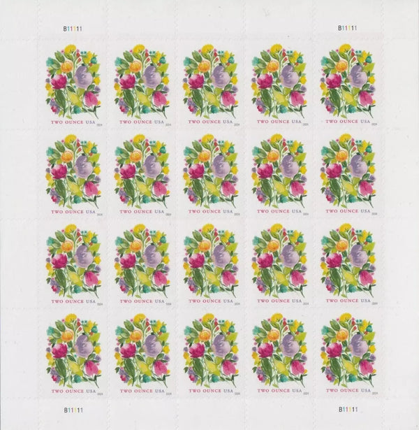 Wedding Blooms Two Ounce Forever Postage Stamps USPS