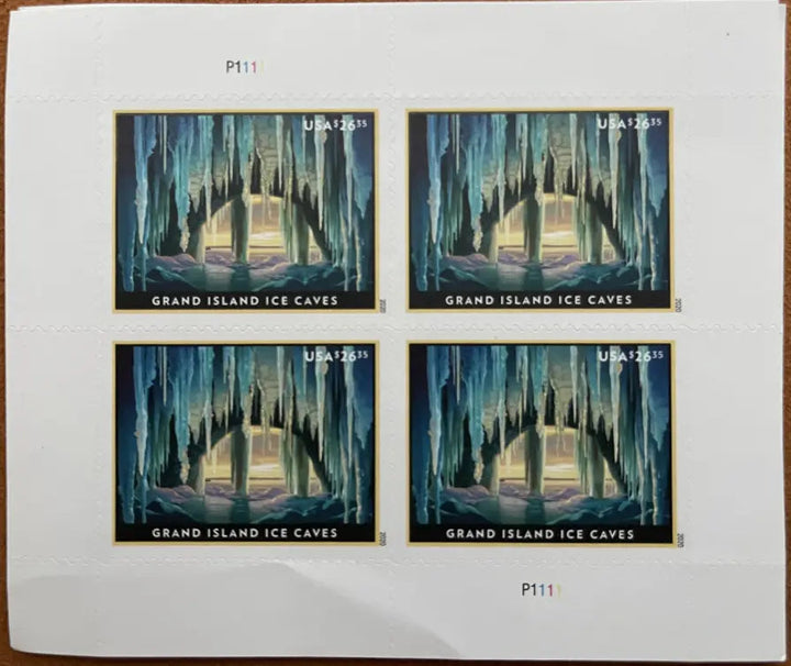 USPS Grand Island Ice Cave Express Priority Stamps USPS